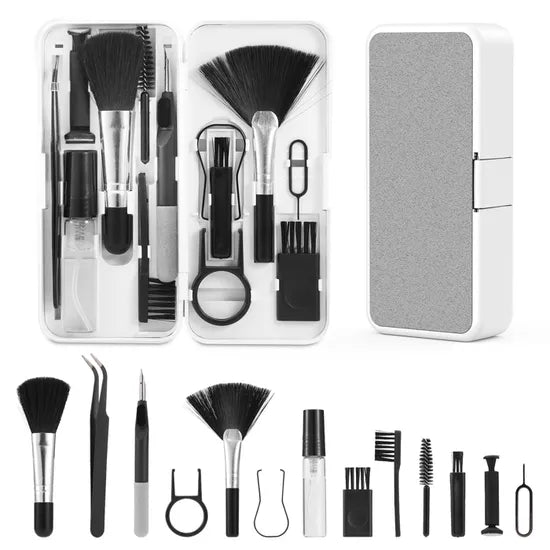 Kit de nettoyage 18-en-1 pour PC et clavier avec coffret de rangement
